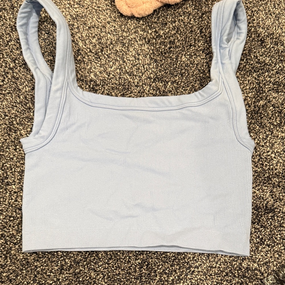 Light Blue Women's Crop Top